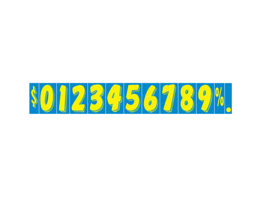 Super Size 11.5" Windshield Number Stickers