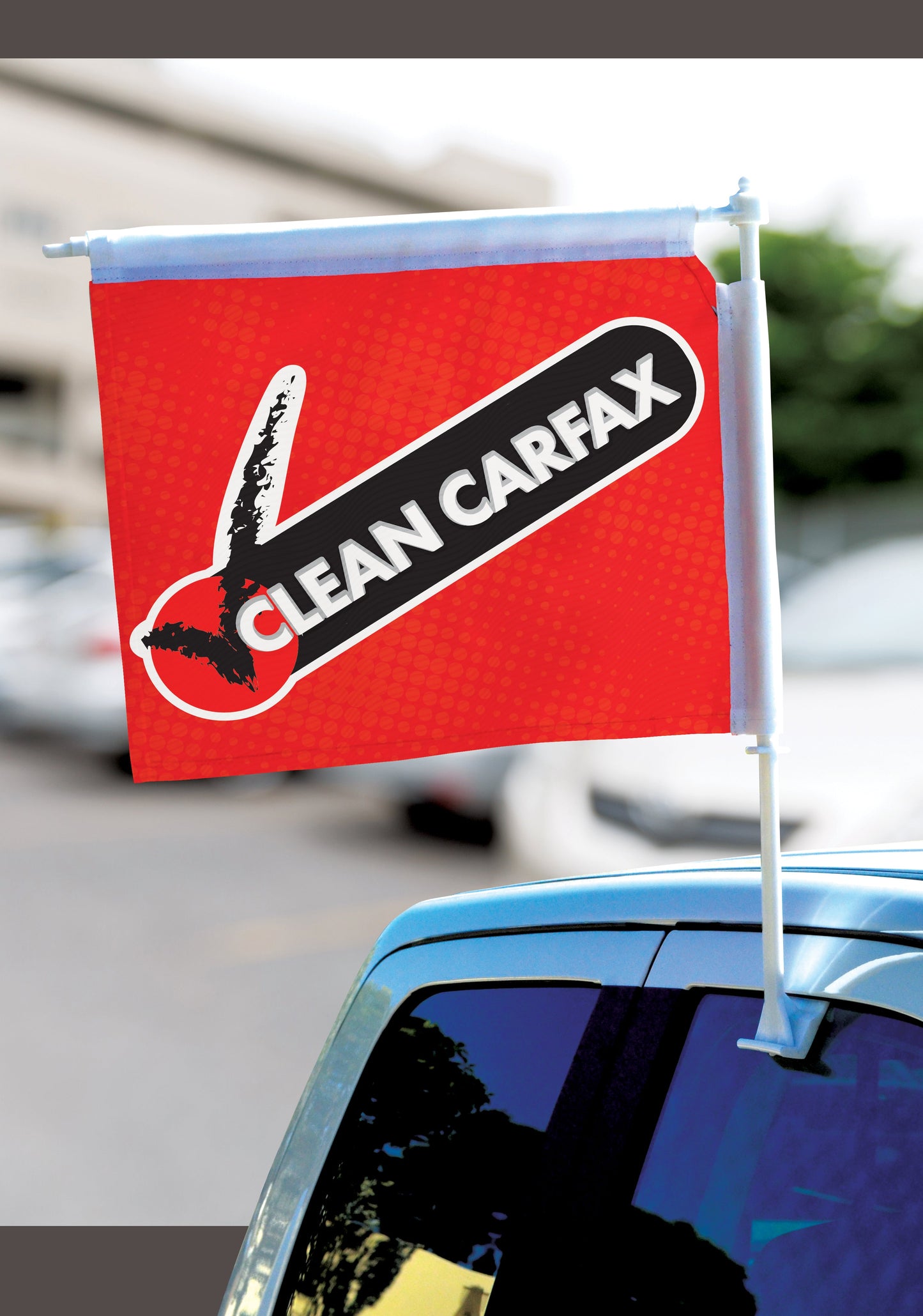 Clip-on Boom Pole Car Window Flags