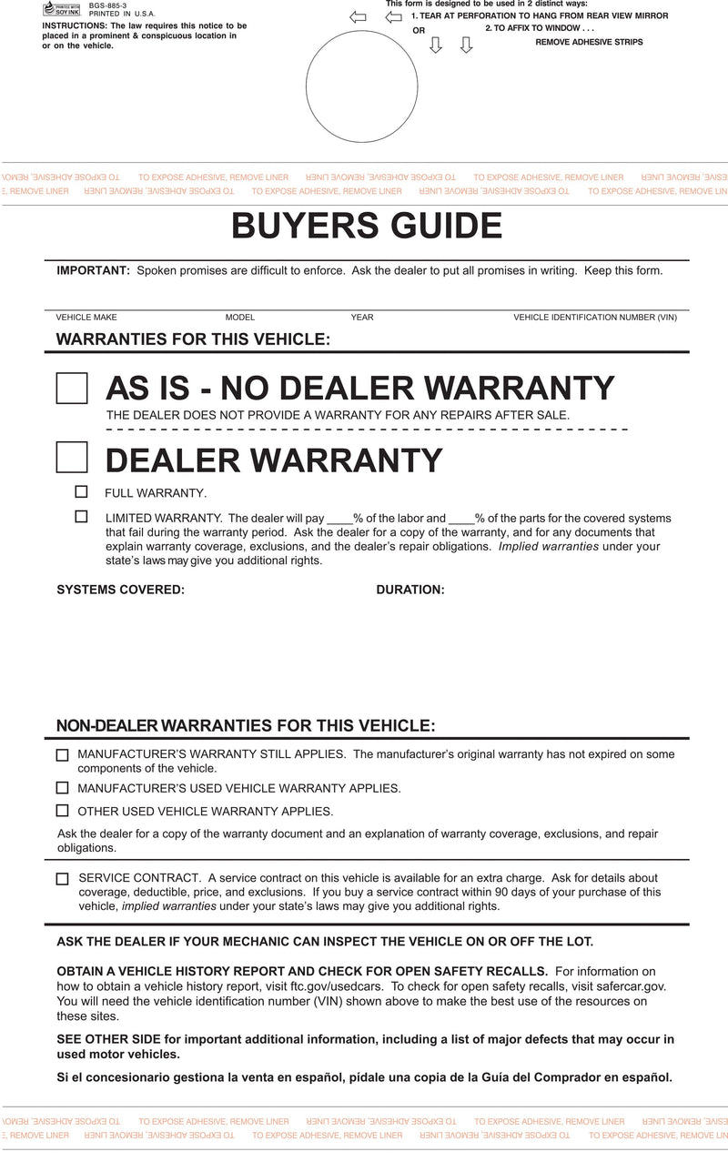 Buyers Guides — Federal-Compliant Window Forms
