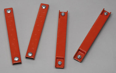 Red Rubber Coated Magnetic License Plate Holder