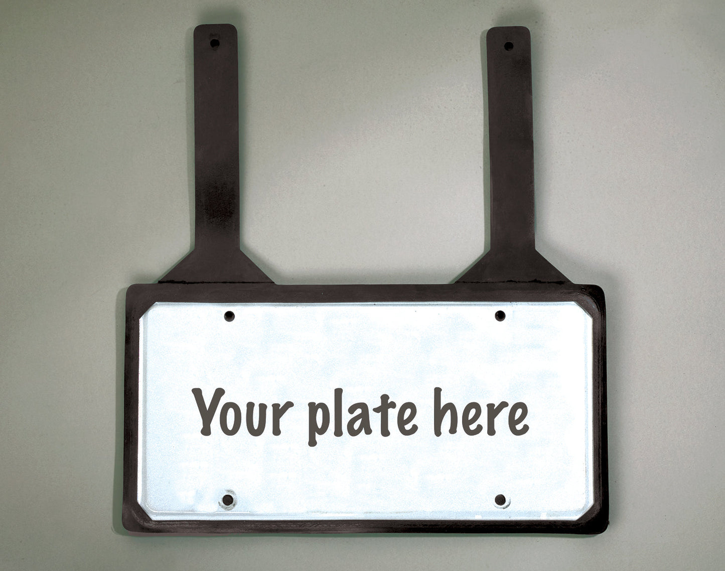 Rubber License Plate Holder with Straps