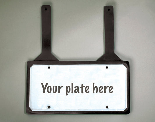 Rubber License Plate Holder with Straps