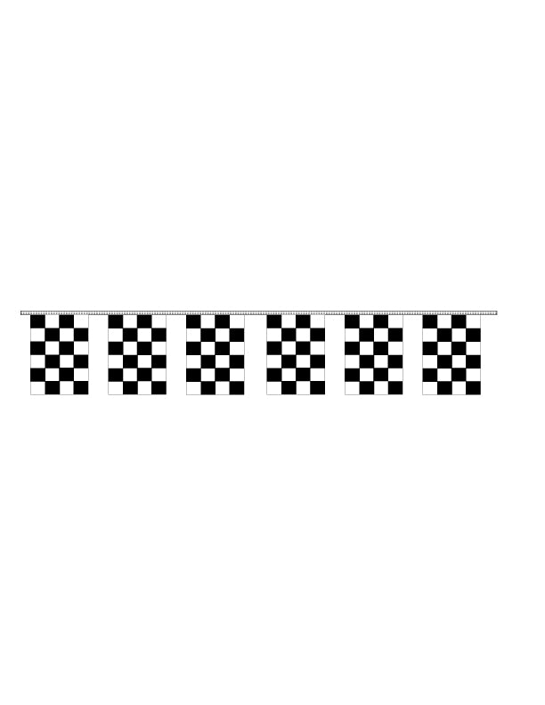 Poly Checkered Rectangle Pennants