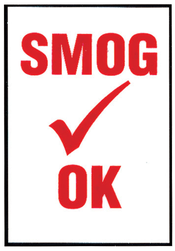 Smog Check Decals (100 per pack)