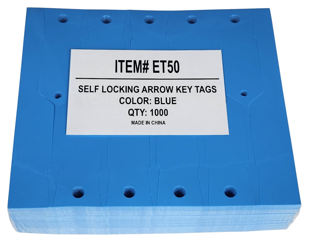 Self Locking Arrow Car Key Tags (1000 Pack)