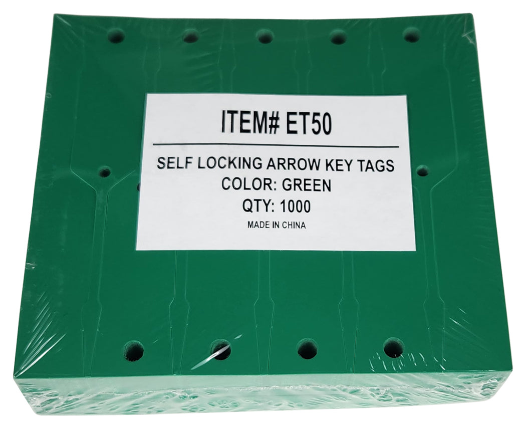 Self Locking Arrow Car Key Tags (1000 Pack)