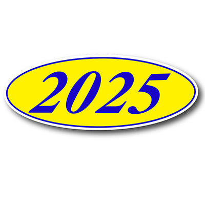 Windshield Year Stickers