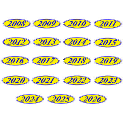Windshield Year Stickers