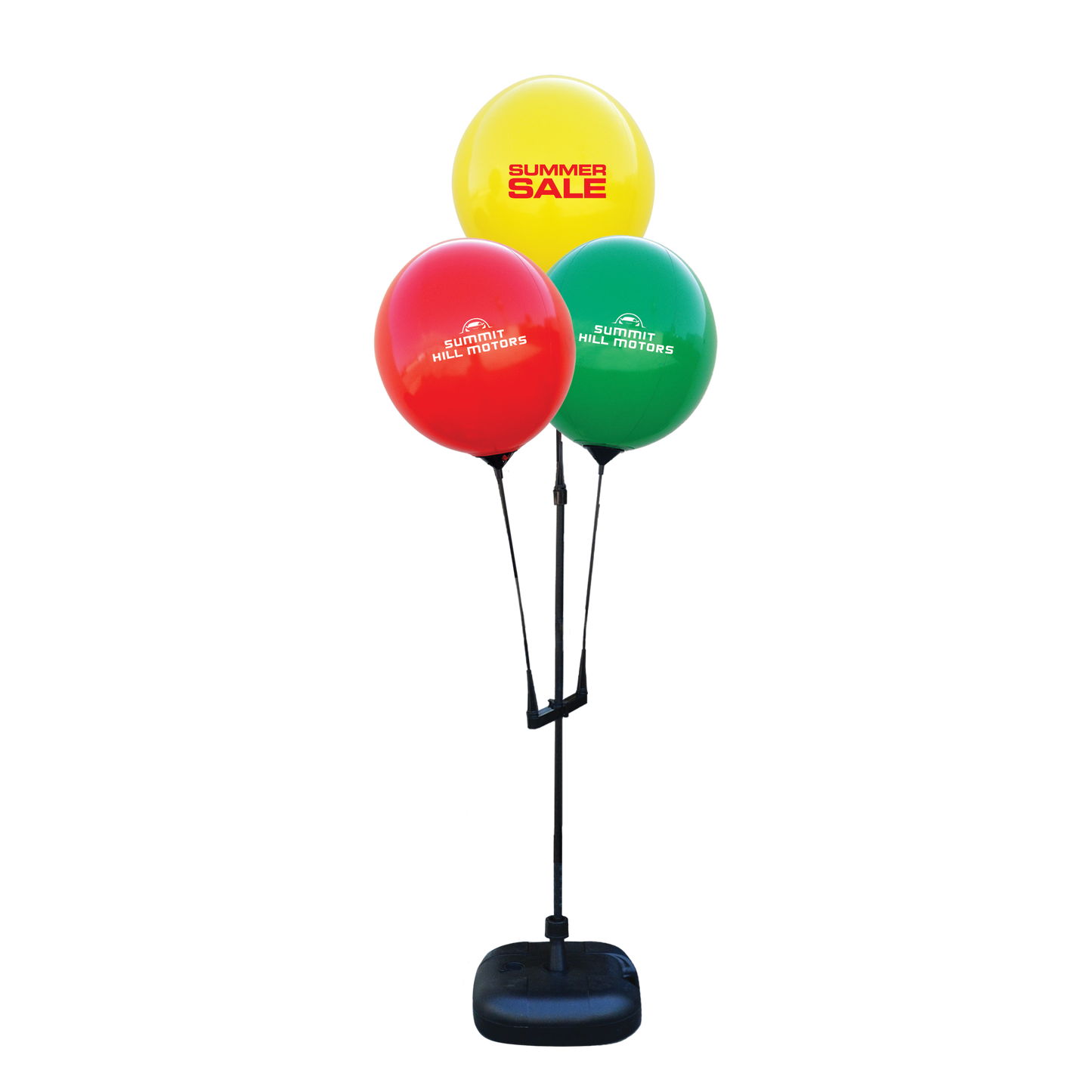Custom Reusable Balloon Cluster Kit With Ground Spike / Three Balloons