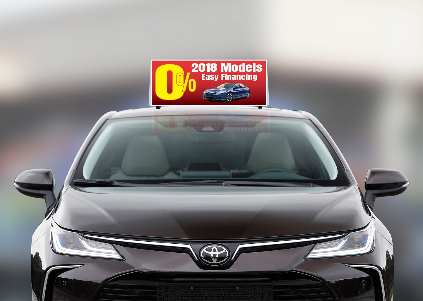 A Frame Car Top Sign (Sign Model)