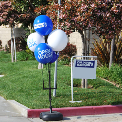 Custom Reusable Balloon Cluster Kit with Water Base
 One Color/One Panel-Single Sided Imprint
 **See EZ-524 Cust above for Additional Charges**