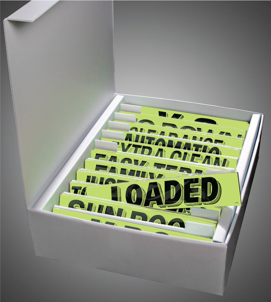 White Storage Box for Signs