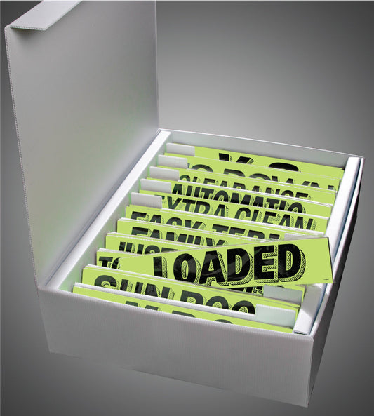 White Storage Box for Signs