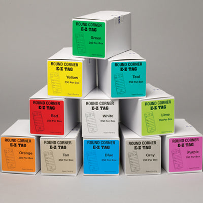 E-Z Round Corner Self-Laminating Key Tags (250 per box)