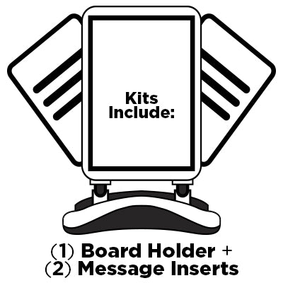Outdoor Message Sign with 2 Inserts (Pick a Message)