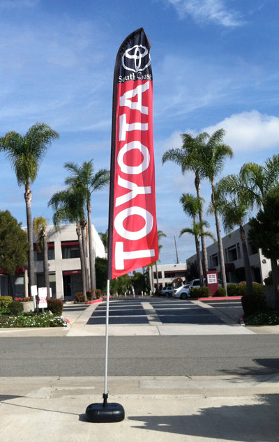 12 ft. Custom Double Sided Feather Flag Only