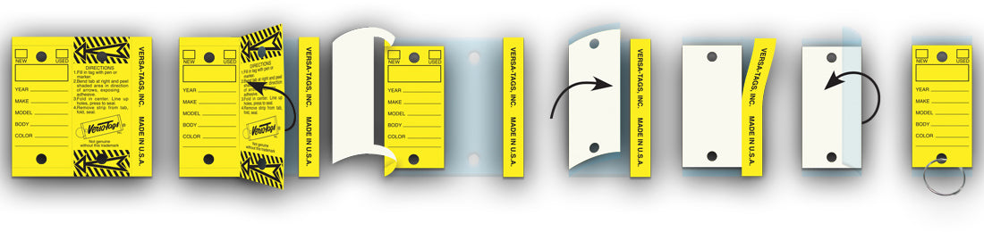 Versa-Tags Self Protecting Key Tags (Box of 250)